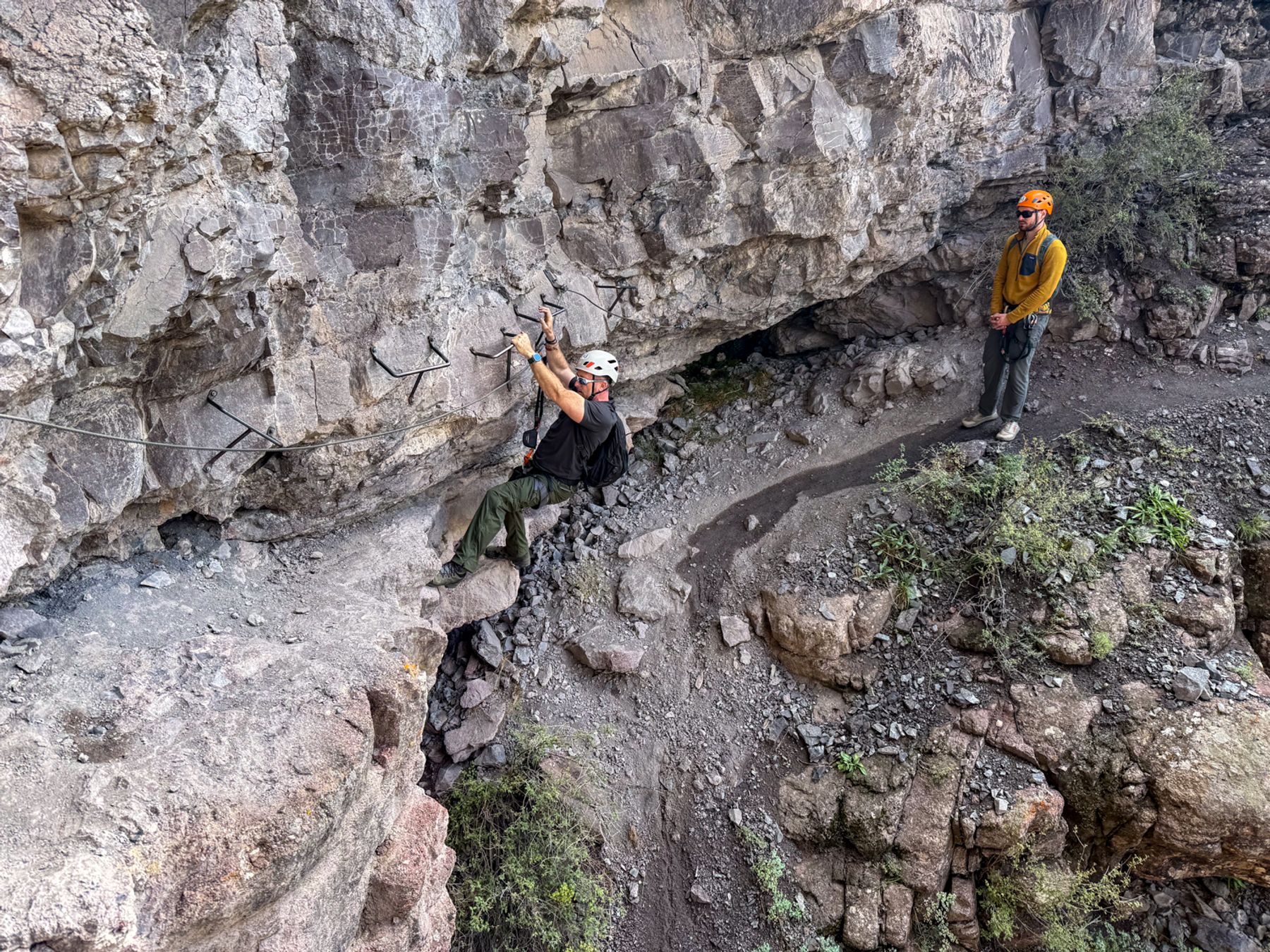 Via Ferrata — Ryan Covington Hangs On